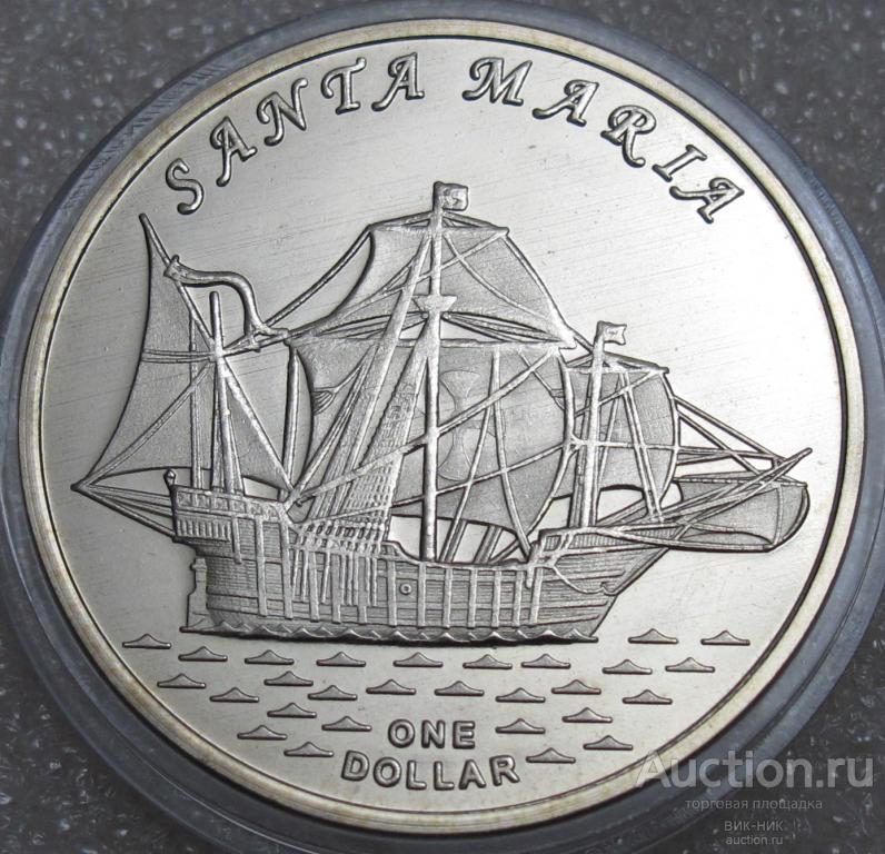 1 доллар 2016. Острова Гилберта. Gilbert islands SANTA MARIA