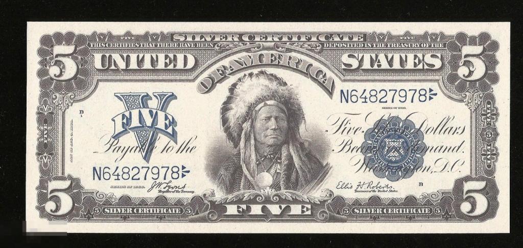 ✦ ▱ ✦  США 5 Долларов 1899 ! UNC ! КОПИЯ !