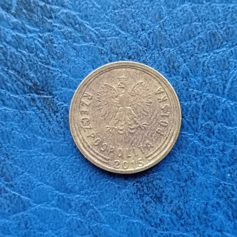 Польша 2 Гроша 2015  год лот 1