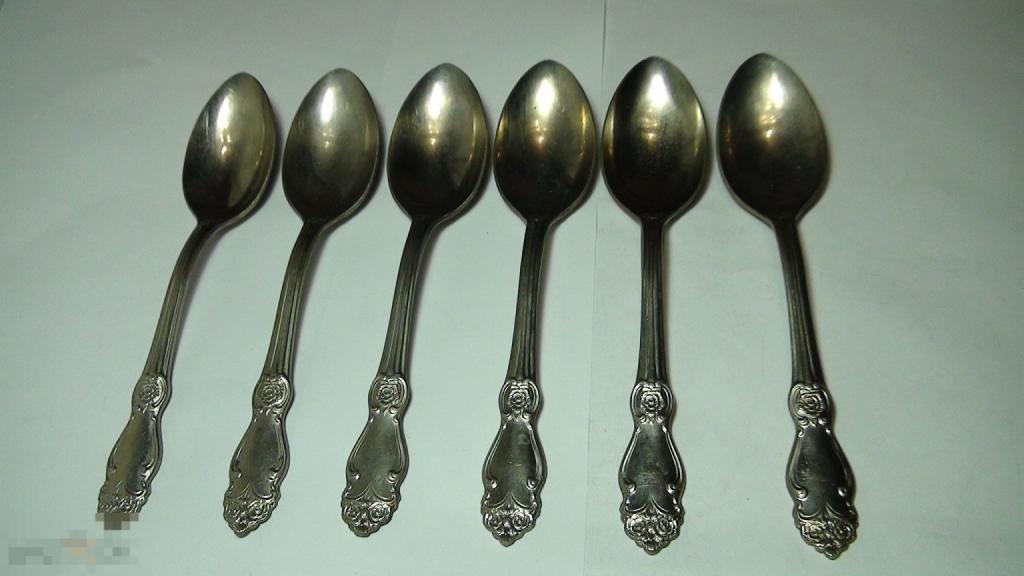 Десертные ложки  мельхиор А6