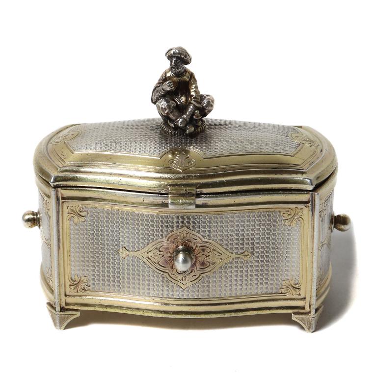 Серебряная шкатулка. Россия, 1851 год