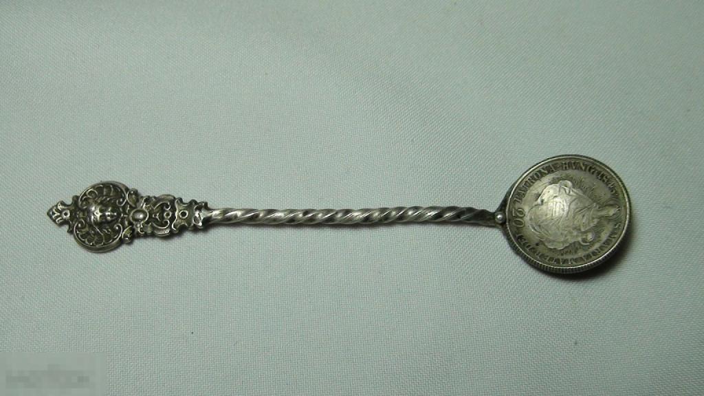 Чайная  ложка серебро без пробы  17гр