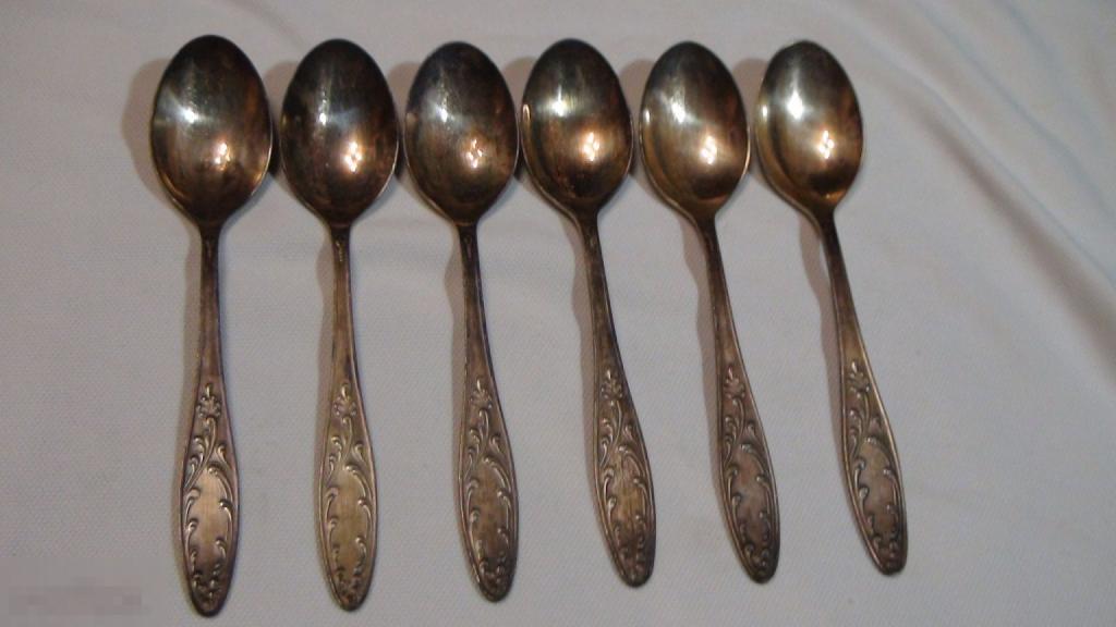 Десертные ложки мельхиор 24