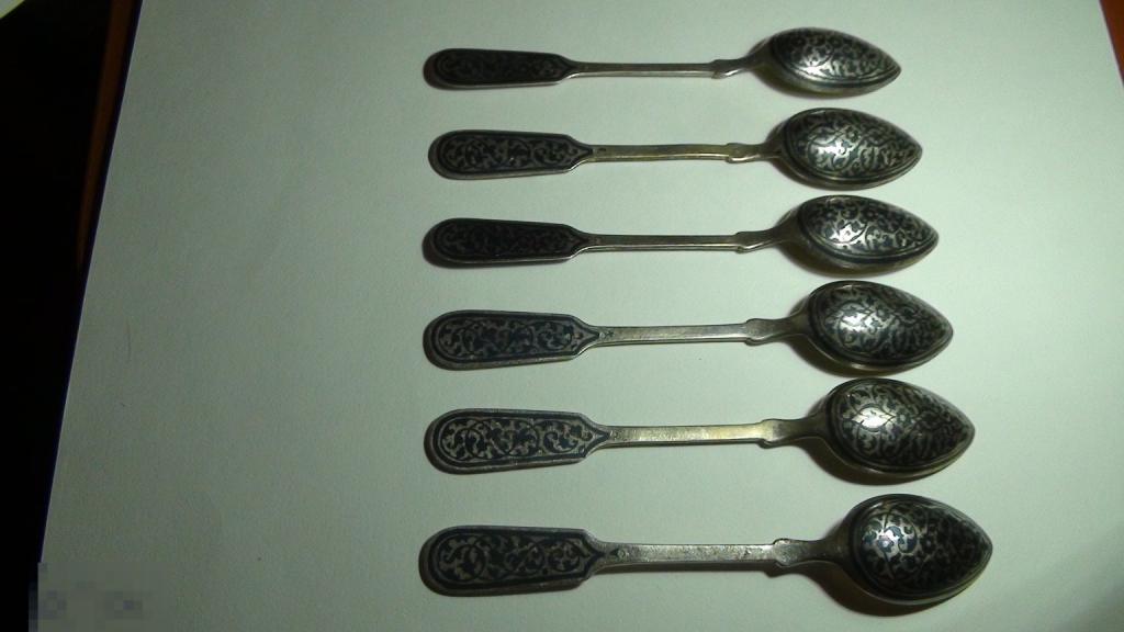 Чайные ложки 875 проба 136,6 гр.