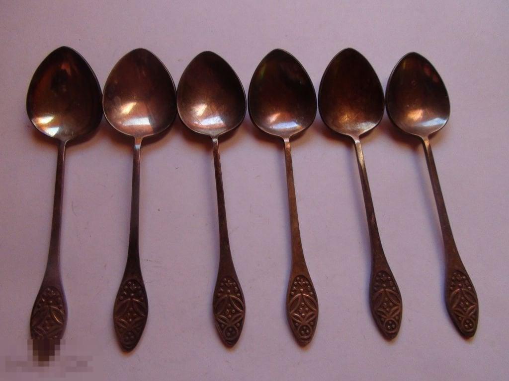 Чайные ложки мельхиор 12,2см