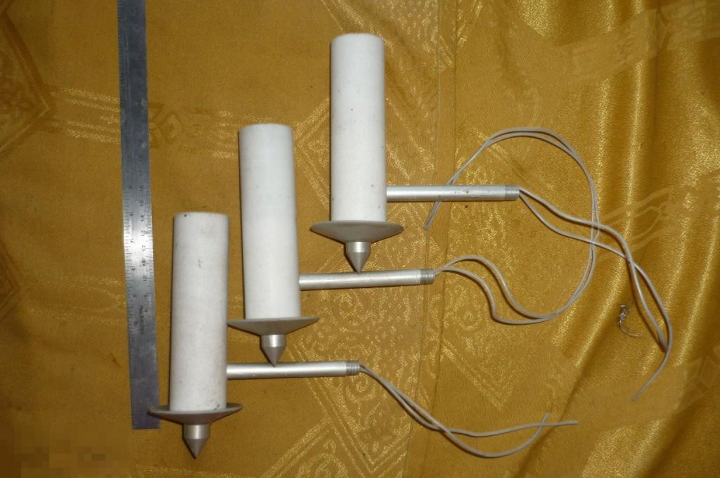 Патроны для люстры или бра. Цоколь Е14.  Фторопласт. 3 штуки одним лотом