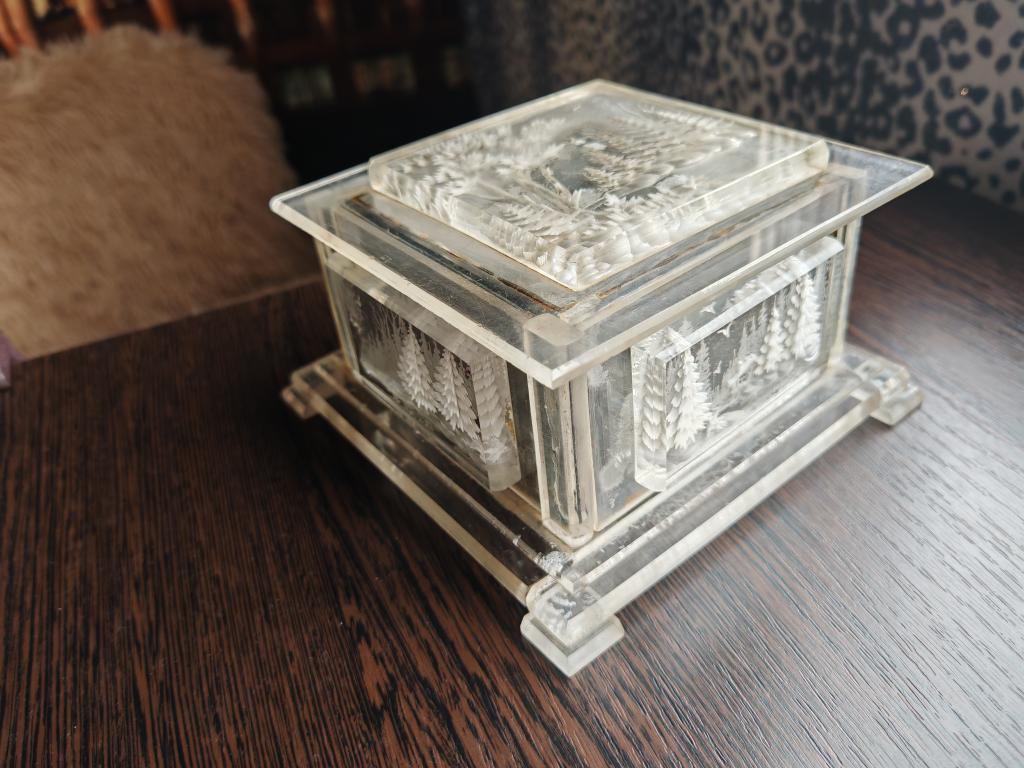 Шкатулка оргстекло плексиглас 50-е годы СССР