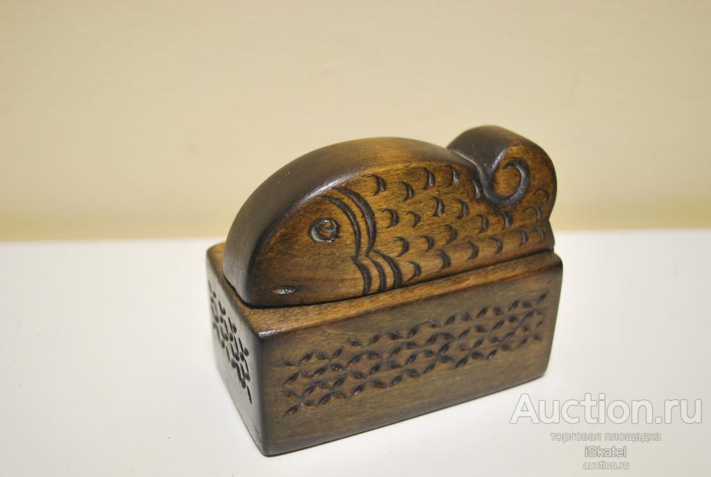 рыбка пенал шкатулка. РУССКИЙ СТИЛЬ. АБРАМЦЕВО-КУДРИНСКАЯ резьба. В. Ворносков. 1900-е