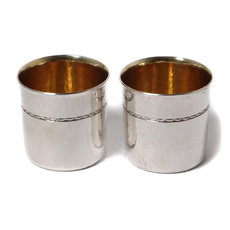 Серебряные стопки, 2 шт. Швеция, 1974 год