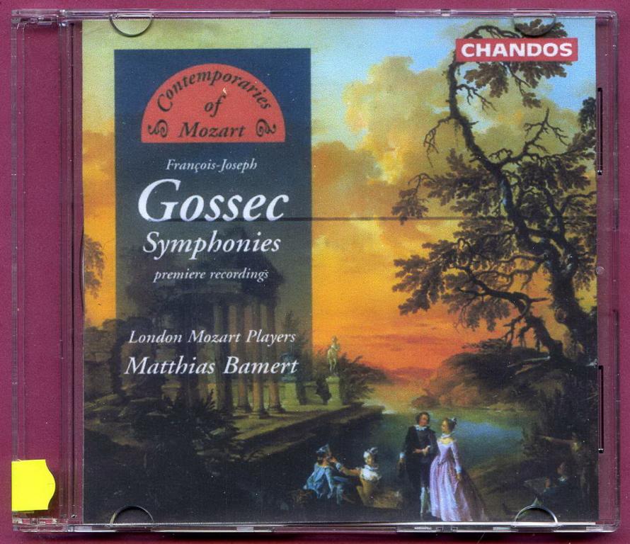 (1443) Франсуа Жозеф Госсек (Gossec) 5 симфоний. Hand-Made CD