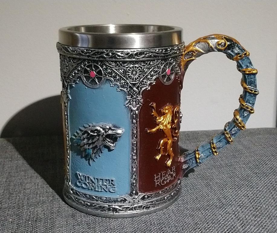 Пивная кружка сувенирная лось волк лев