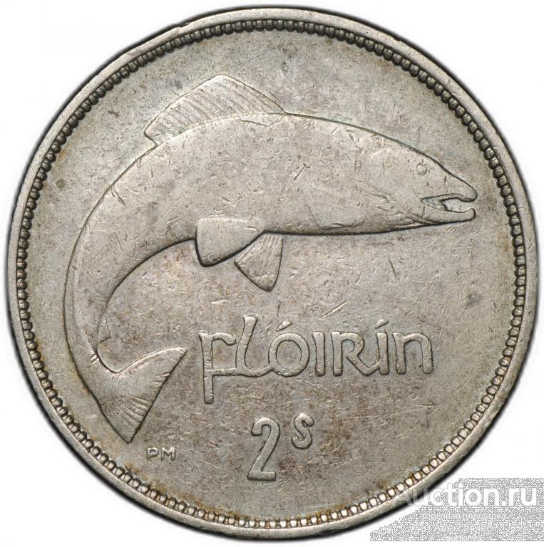 Монета 2 шилинга - 1 флорин 1942 Ирландия