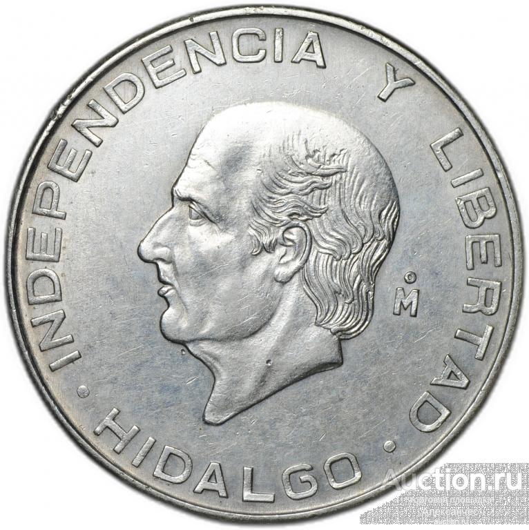 Монета 5 песо 1955 Серебро Мексика
