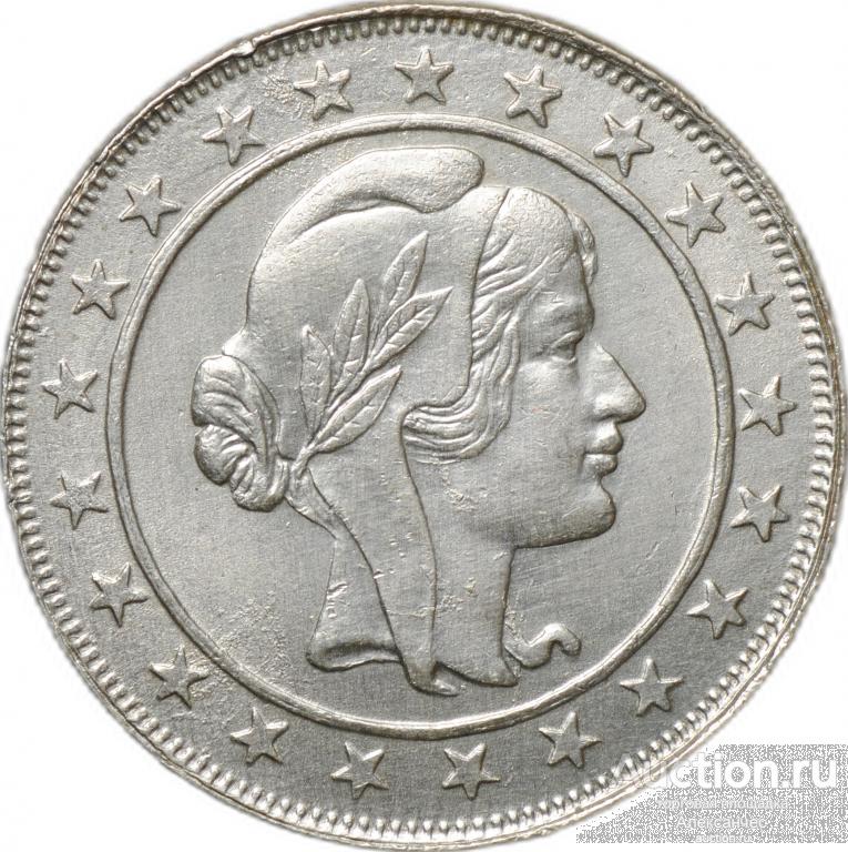 Монета 2000 реалов (рейс) 1926 Бразилия