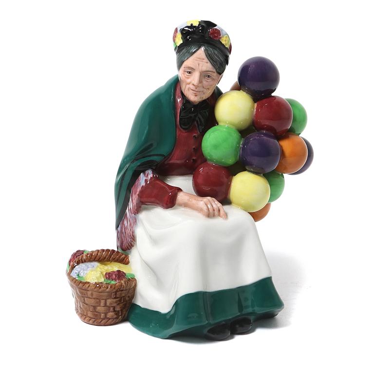 Фарфоровая фигура "Продавщица шаров"​​. Royal Doulton