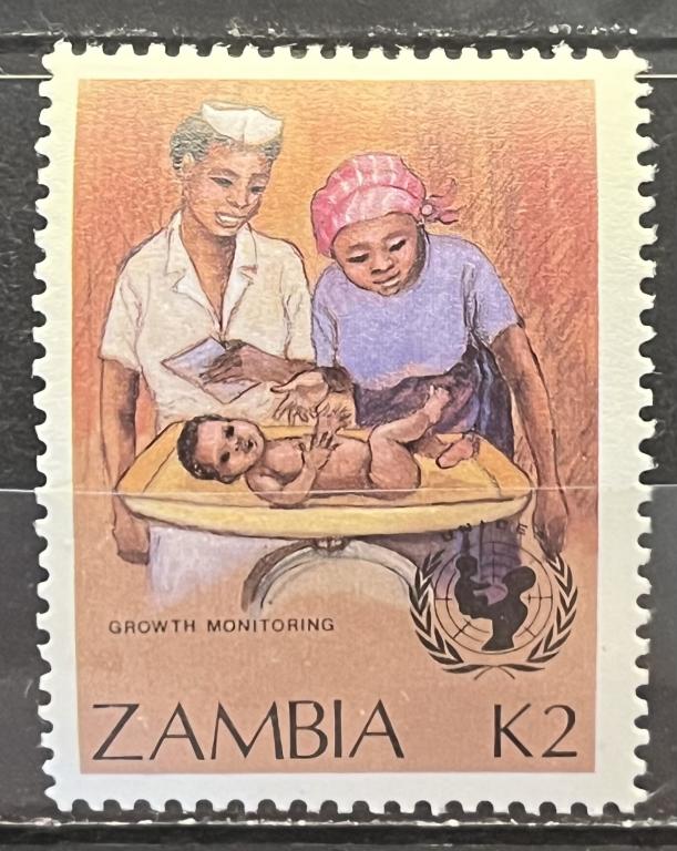 Почтовая марка Замбия 🇿🇲