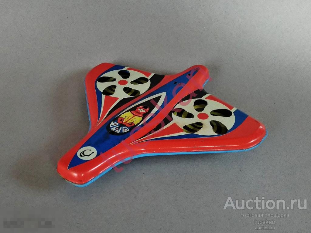 Игрушка СССР машинка самолет космический корабль жесть (цена 2 руб.) №3