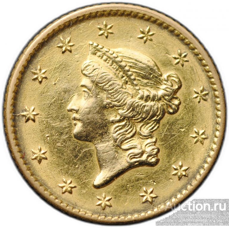 Монета 1 доллар 1853 Филадельфия США