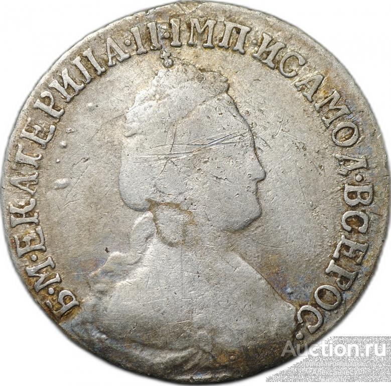 Монета 15 копеек 1785 СПБ слаб CPRC VF Det.