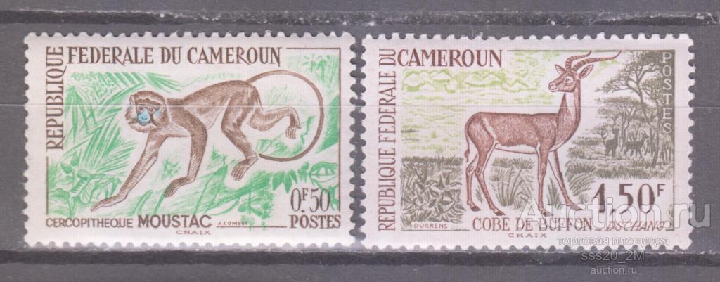 Камерун 1962 фауна Mi355,357 MLH