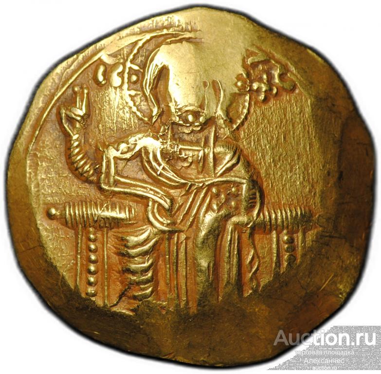 Монета Гиперперон 1222-1254 Иоанн III Дука Ватац Никейское царство Византия