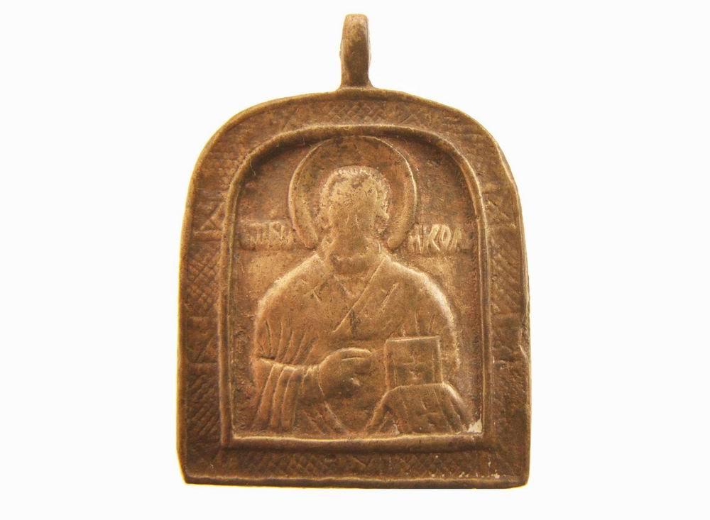 Икона с Николаем Чудотворцем 17-18 века