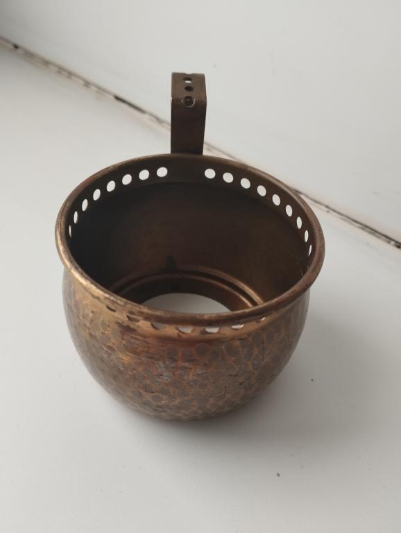 Подстаканник старинный. Латунь. Клеймо WMF. 1910-1925 гг. Вюртембергская фабрика. Германия.