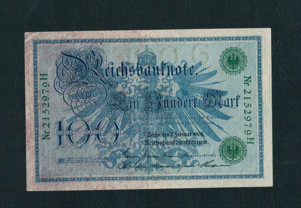 Германия 100 марок 1908 ---979