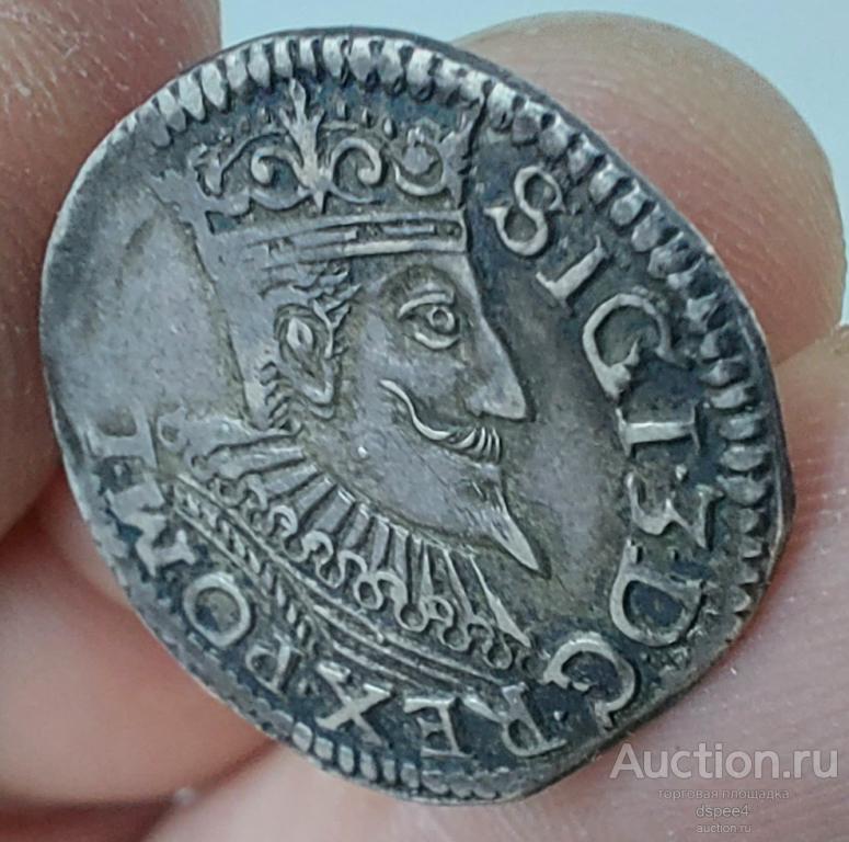 Речь Посполитая Польша ВКЛ 3 гроша трояк Сигизмунд III Ваза