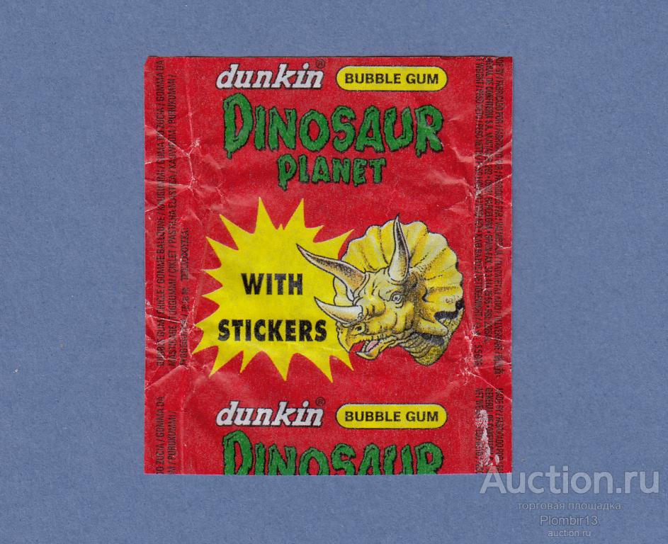 Обертка Испания GENERAL DE CONFITERIA Dunkin Dinosaur Planet
