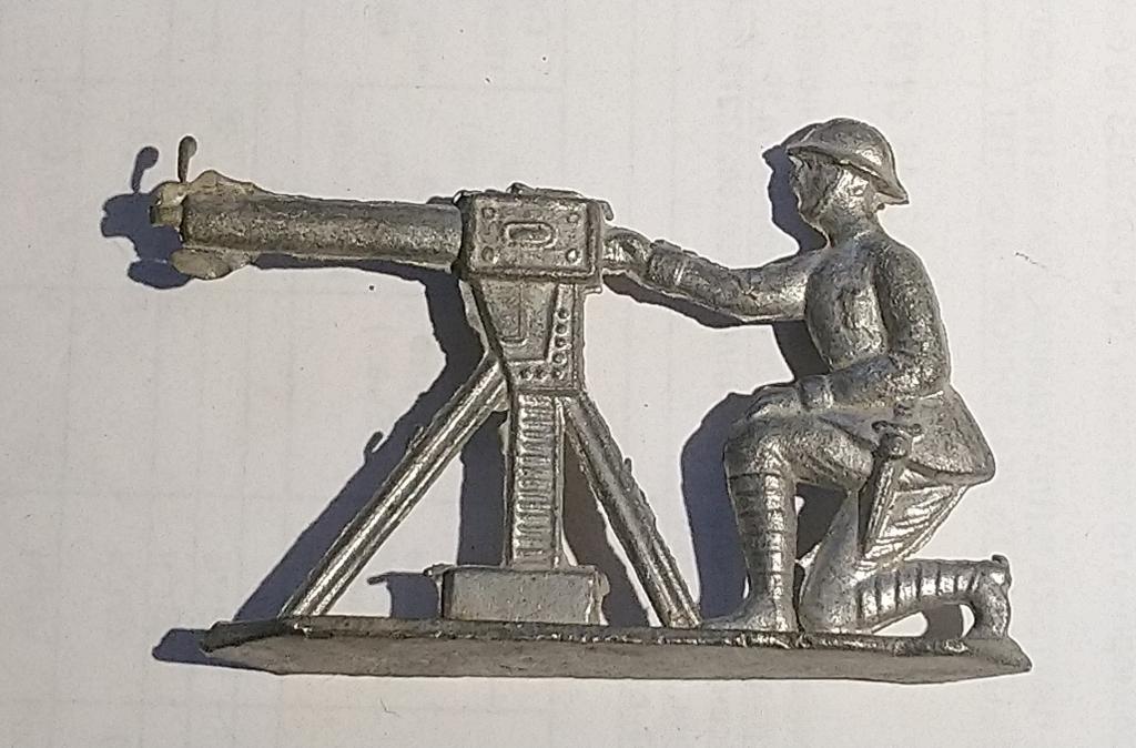 Третий рейх пулемётчик пулемет солдатик оловянный Германия 1933-1945