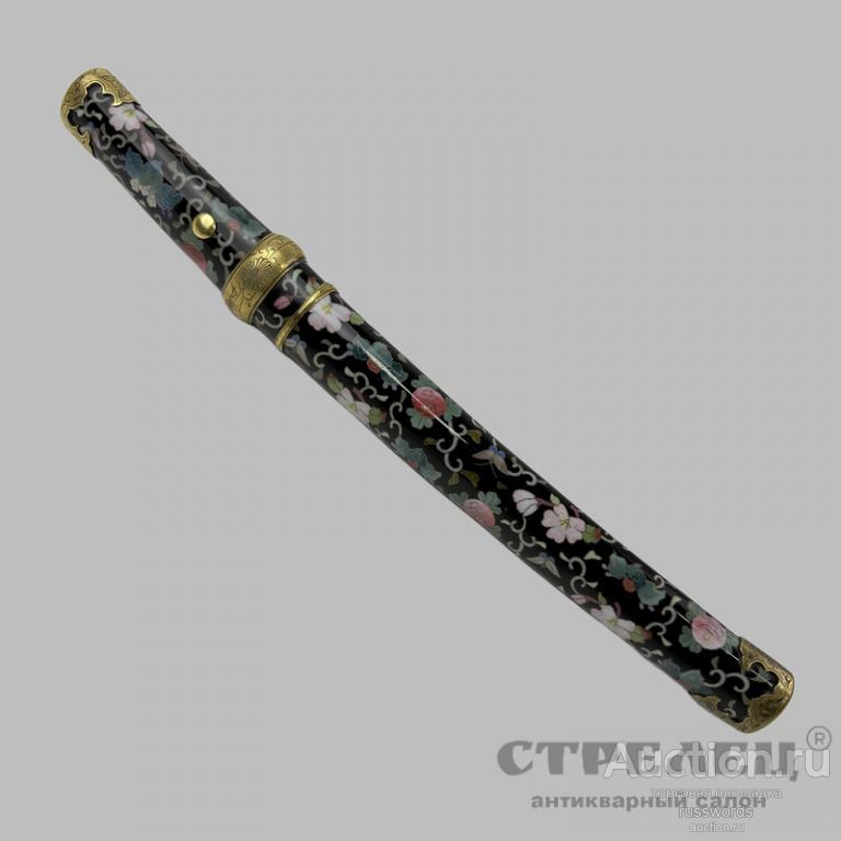 Танто. Япония, 19 век. Оправа в эмали!