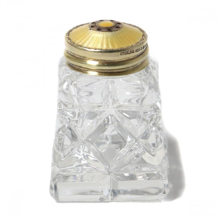 Солонка. Стекло, серебро, эмаль. Норвегия