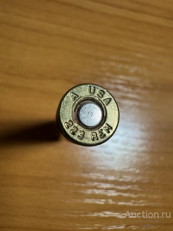 Гильза 5,56х45 223 REM клеймо A USA США Редкость! латунь брак дульца