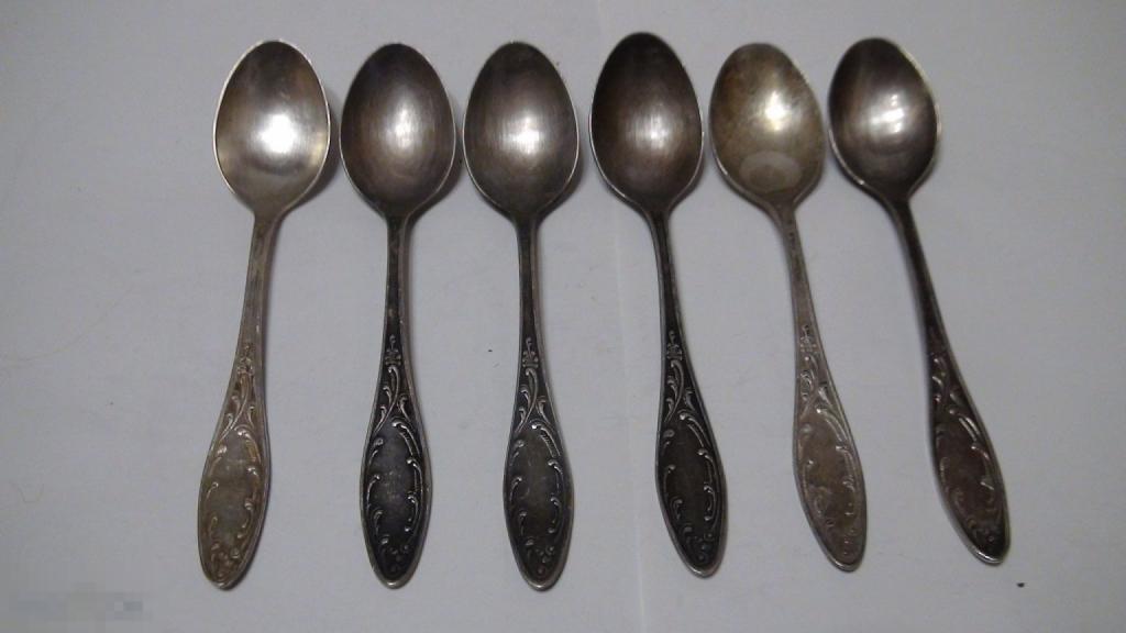 Чайные ложки мельхиор 129