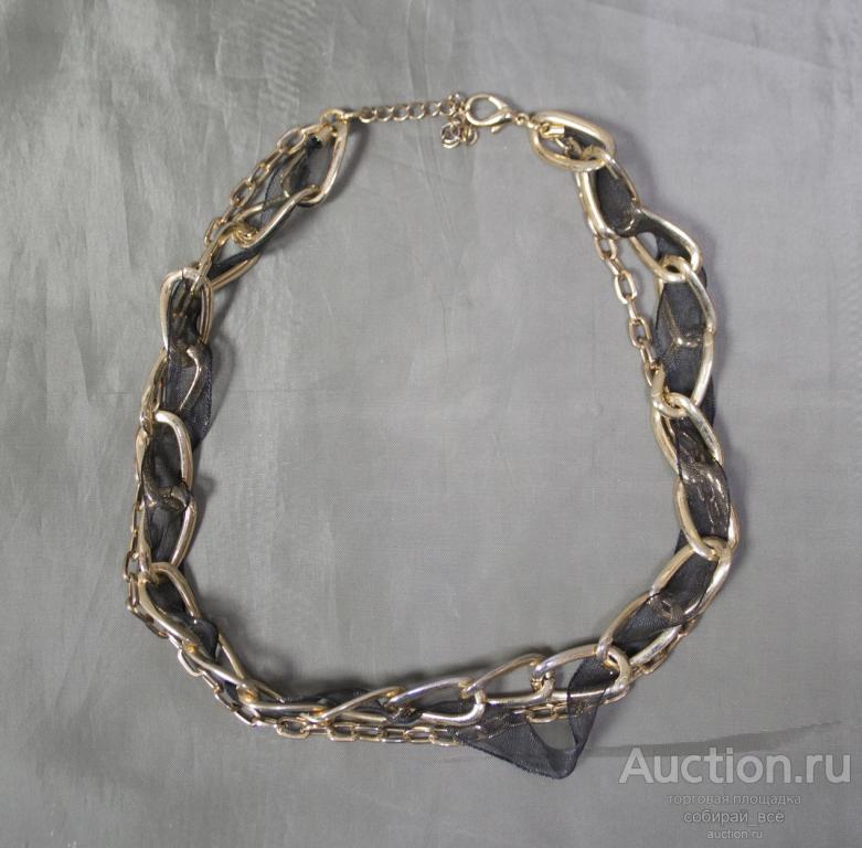 Колье Цепочка с лентой, длина 40 см (1)