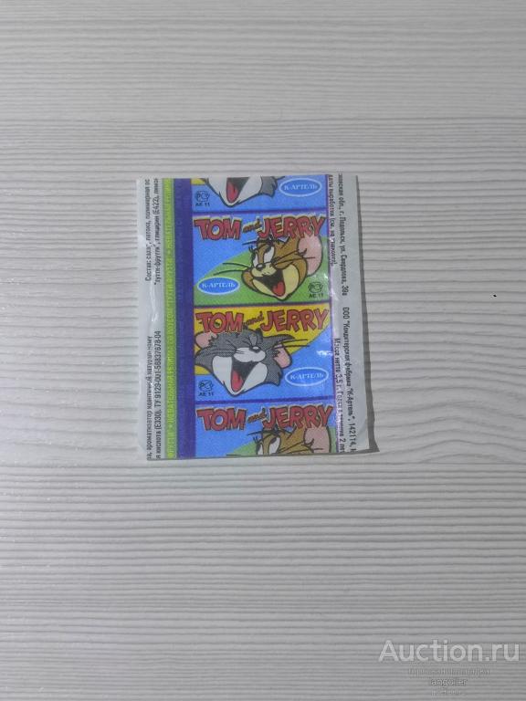Обертка от жевательной резинки Tom and Jerry s05 (К-Артель) Темная полоса
