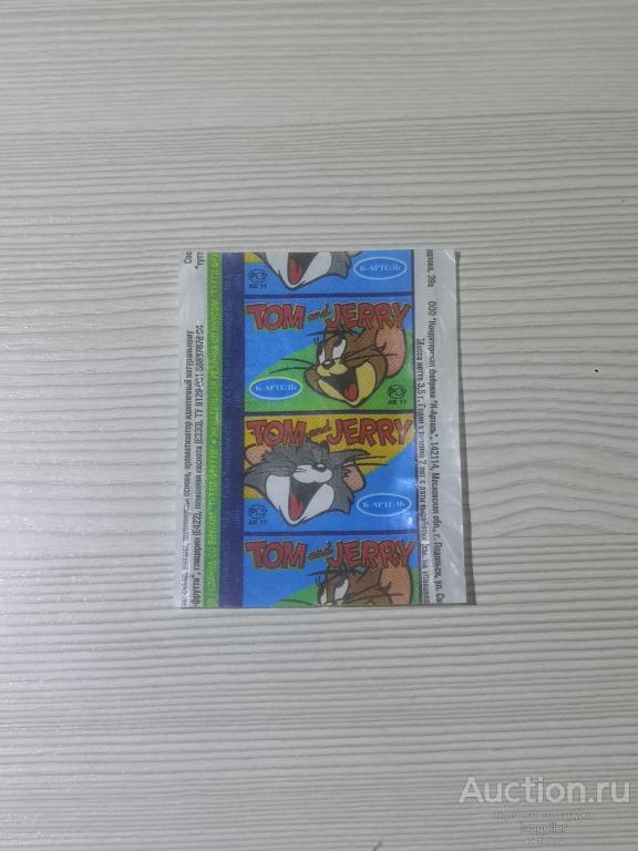 Обертка от жевательной резинки Tom and Jerry s05 (К-Артель) Темная полоса