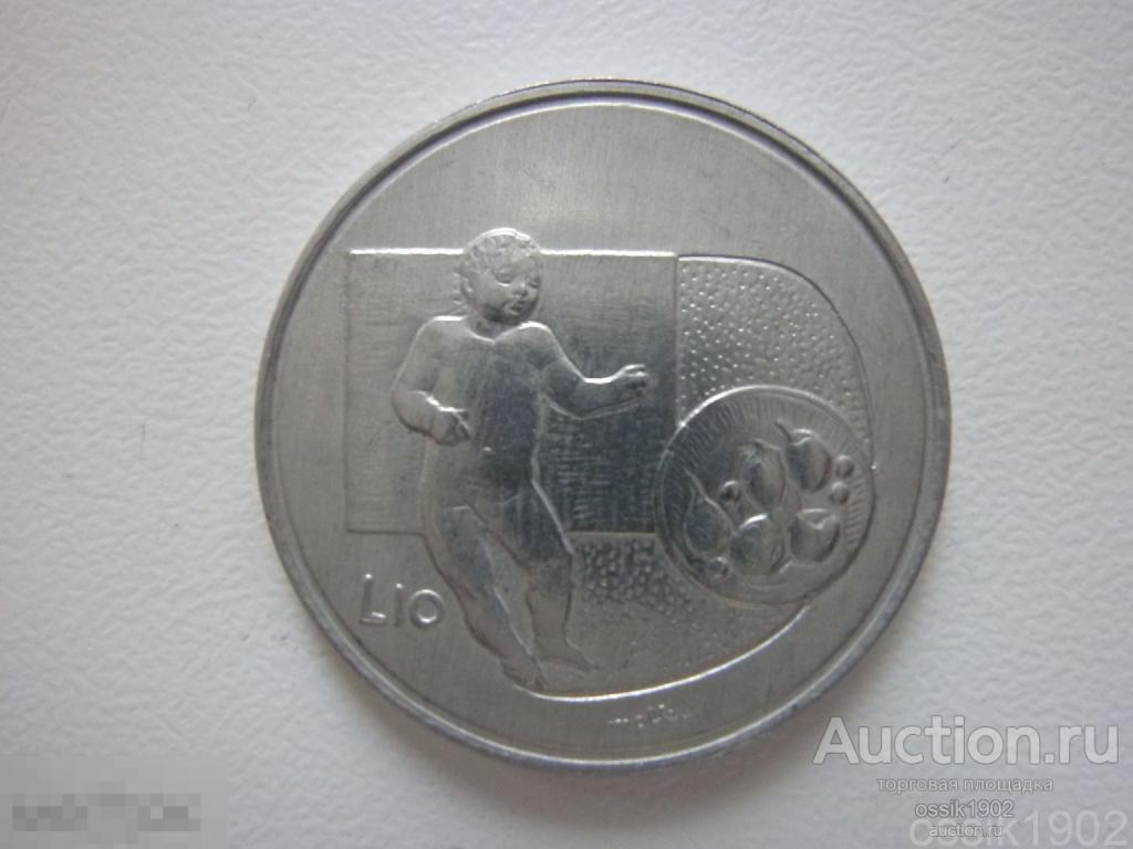 Сан-Марино. 10 лир 1976г. UNC. Люкс! Дешево. 180325