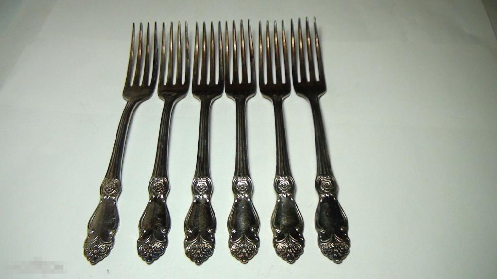 Столовые вилки мельхиор А13
