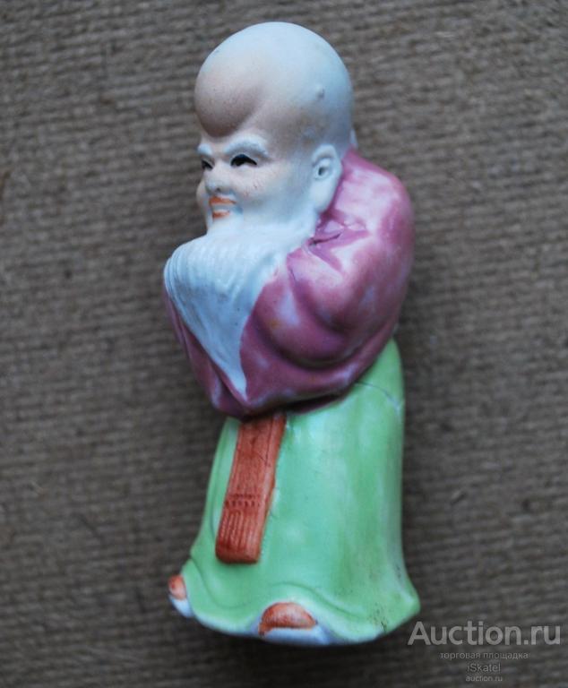 статуэтка старик Монах КИТАЙ 20 век