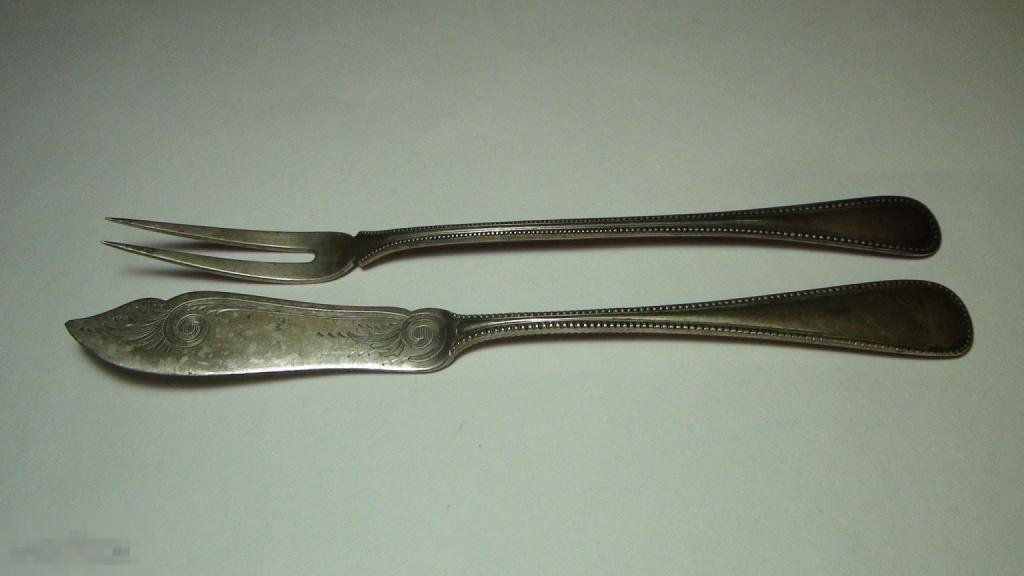 Вилка,нож 800 пробы 87 гр.