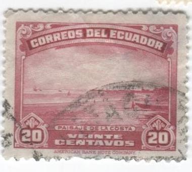 1937 эквадор.Прибрежный ландшафт.гаш