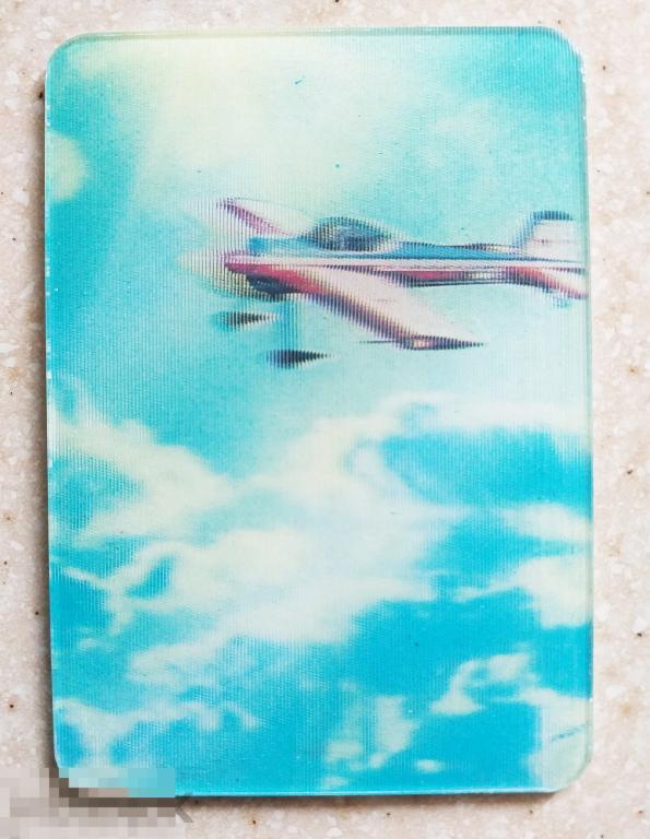 К176   Стерео календарик  Самолет 1984 г.