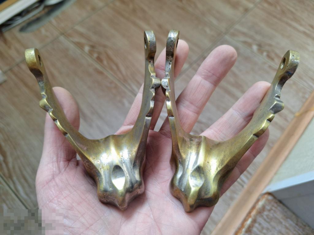 Латунные Боковые Ручки от Самовара Баташева Красивые !!!! на Дровяной Старинный Самовар Рюмка Ваза