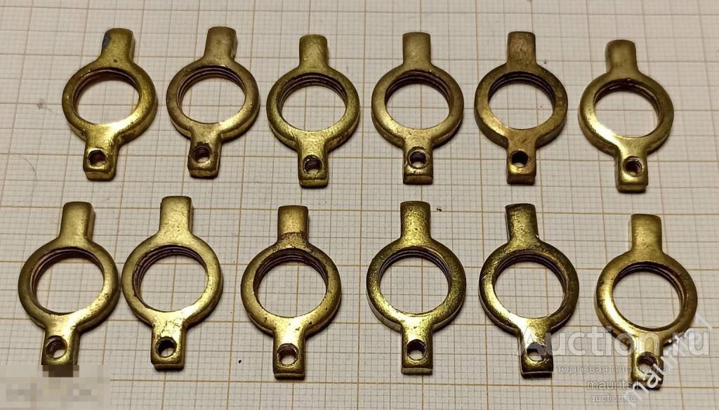 Стимпанк, лофт. Гайка крупная необычной формы.  Латунь.