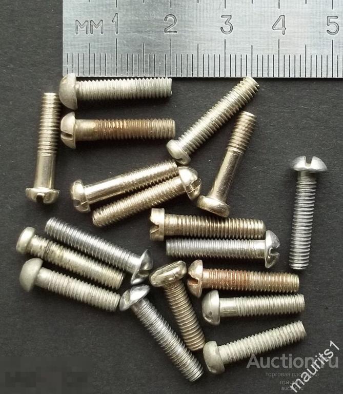 Стимпанк, лофт. Винт М4, латунь с покрытием.