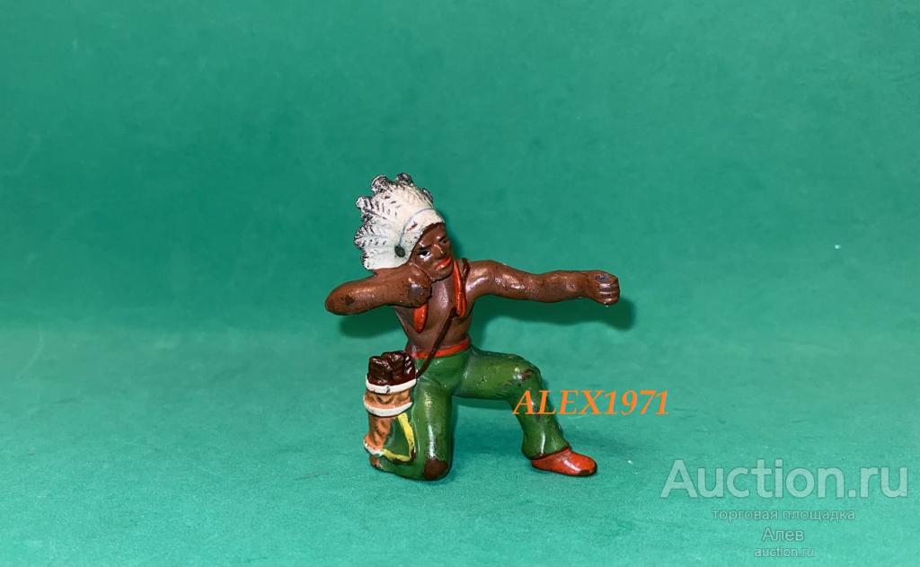 № 005 МАТО ТОПЕ, ИНДЕЕЦ ГДР, РАННИЙ, БЕЗ ТОЛКАТЕЛЕЙ, КОВБОИ, СОЛДАТИК, ДИКИЙ ЗАПАД, ВЕСТЕРН