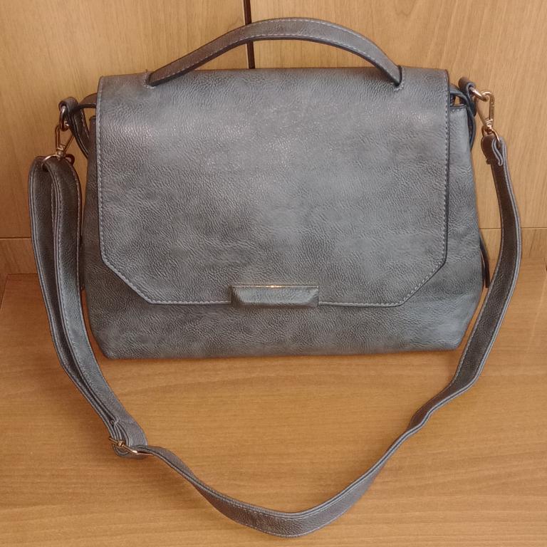 Сумка сумочка женская серая (35х25)