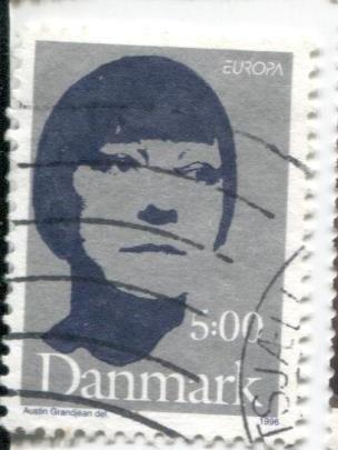 1996 Дания Известные женщины. Актриса Аста Нилсен 1м .гаш